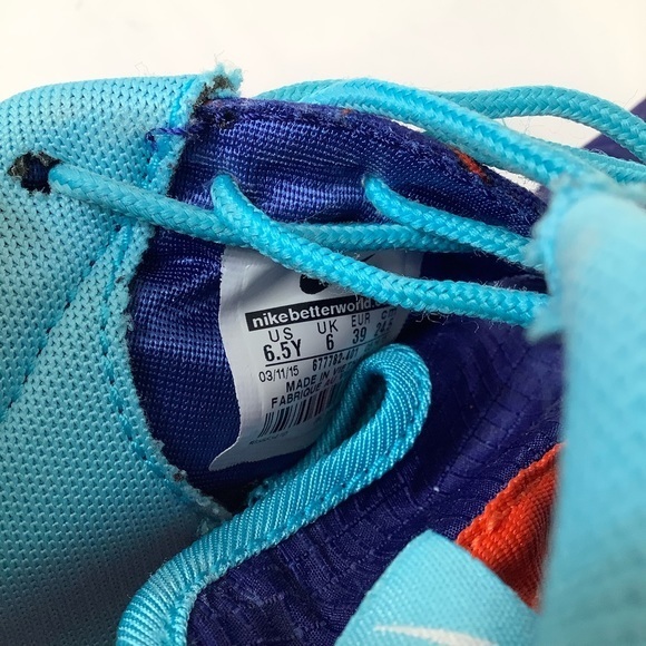 Nike Roshe run lighting bolt sneakers SZ 6.5 youth - Picture 9 of 13